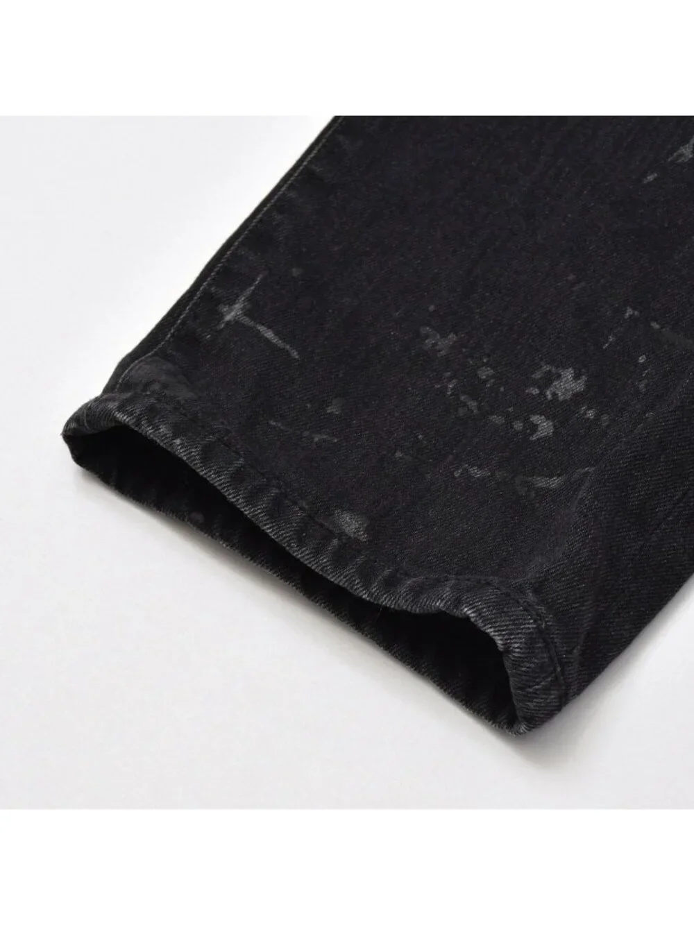 Saint Laurent Paris Skinny Denim Pants Cotton Black